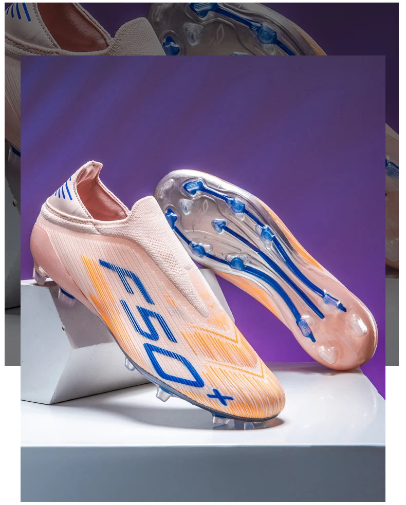 Nouvelles chaussures de football pour hommes, chaussures de football sur gazon, ultralégères, confortables, crampons d'intérieur antidérapants, crampons FG pour terrain synthétique, futsal, adulte, antidérapantes