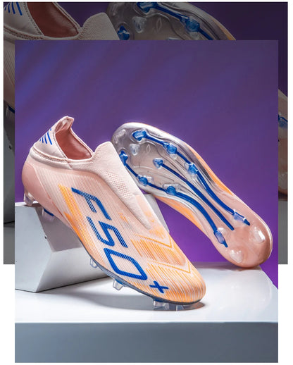 Nouvelles chaussures de football pour hommes, chaussures de football sur gazon, ultralégères, confortables, crampons d'intérieur antidérapants, crampons FG pour terrain synthétique, futsal, adulte, antidérapantes