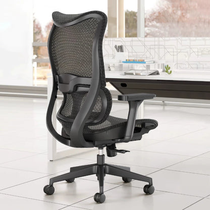 Chaise de bureau ergonomique pour l'e-sport, confortable pour la maison et le bureau, avec dossier, silencieuse et à roulettes, idéale pour le gaming