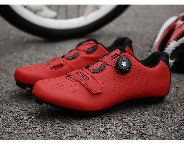 New Unisex Pedal Cycling Shoes, Flat Shoes Suitable for Mountain Sports, Pedal Self-Locking Cycling Shoes, Breathable Cycling Shoes