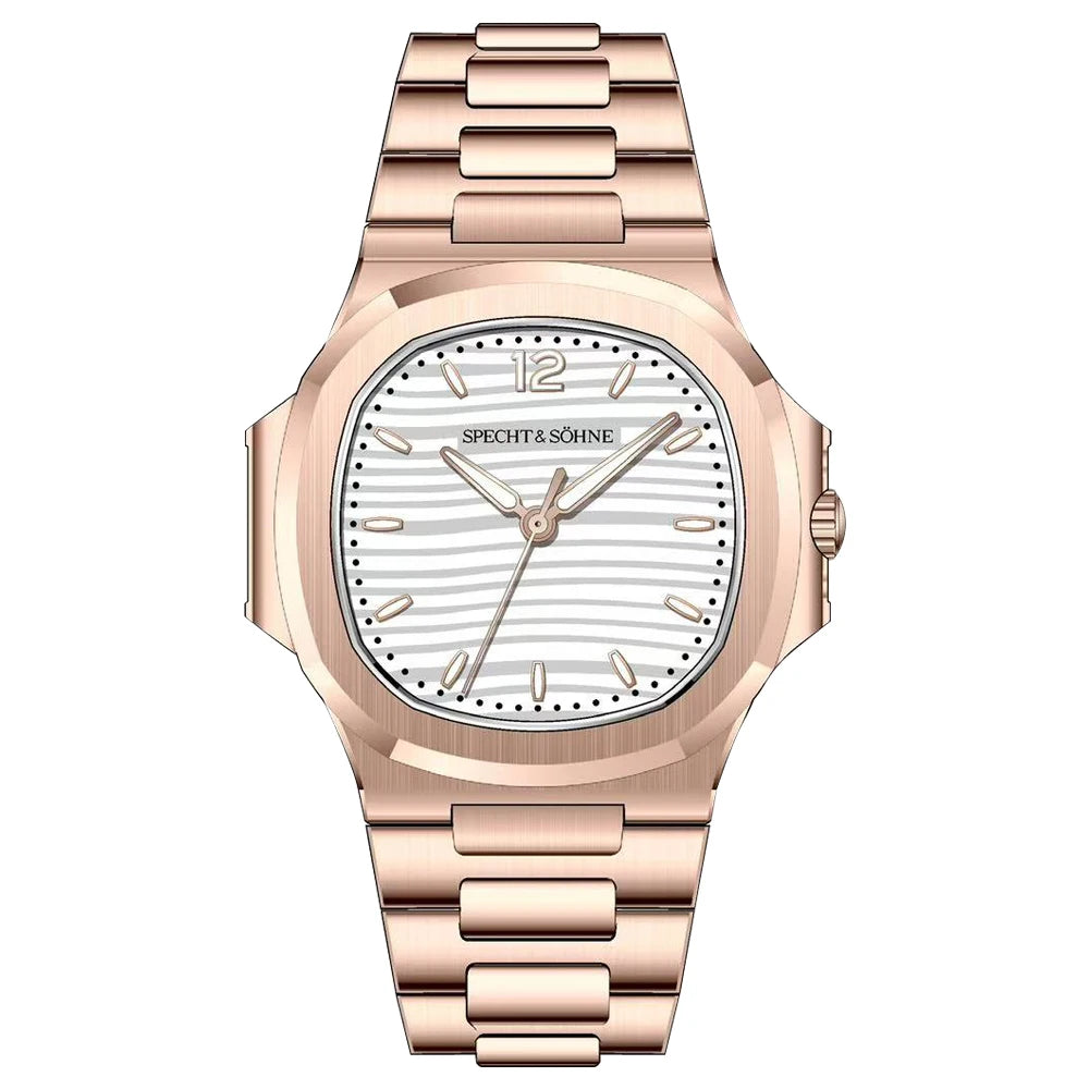 Specht & Söhne New Arrivals Mens Watch Rose Gold 5711 Classic Sports Watches Ultrathin Stainless Steel Sapphire 50M Waterproof