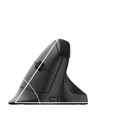 Keychron M5 Wireless Ergonomic Mouse with 8K Polling Rate, Bluetooth & 2.4GHz, 26K DPI Optical Sensor, Rechargeable Vertical Mouse