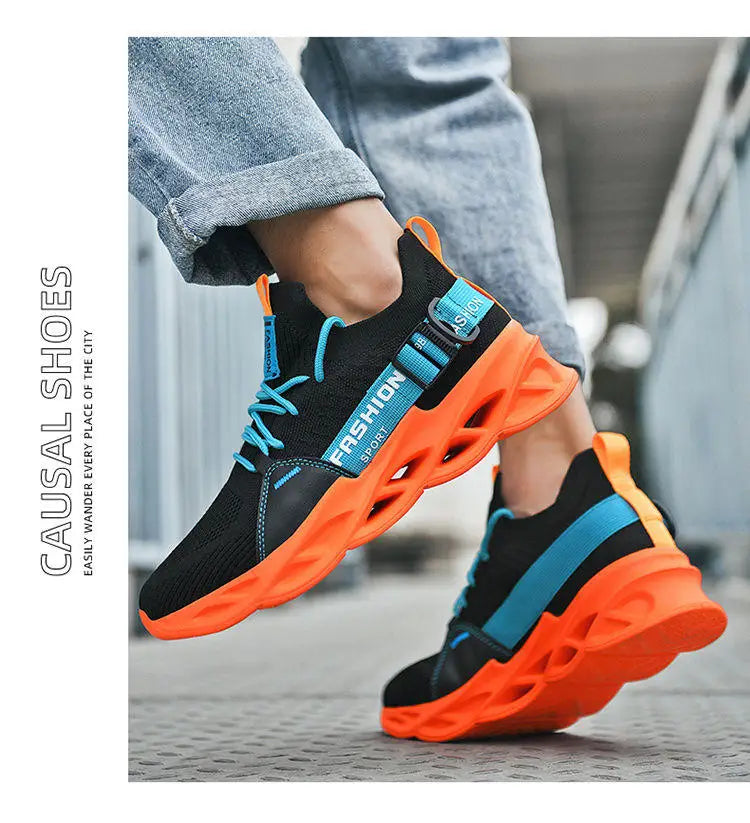 Moda Lila Casual Sneakers Dam Herr Blade Löparskor Storlek 48 Lätta Andningsbara Sportskor Herr Mesh-sneakers