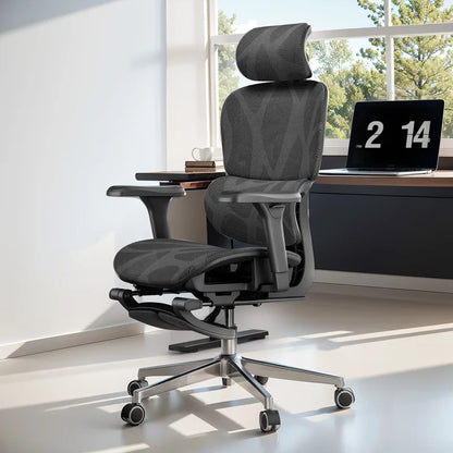 2025 New Ergonomic Office Chairs Gaming Chair Desk Seats Home Seat With Footrest Lumbar Support For Comfortable Long Sitting