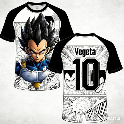 2026 Summer Dragon Ball Retro Fitness T-shirt Men's 3D Printed Short-sleeved Family Unisex Kids Sports Breathable Top Shirt