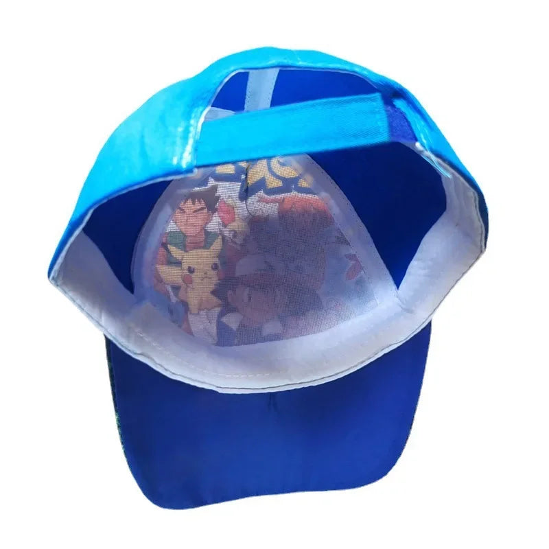 Pokémon Go Anime-figur Pikachu Polyester-baseballkasket med tryk Tegneserie-kasket med skygge Børnedragt Dekoration Fødselsdagsgaver