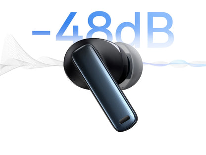Baseus Bowie M2s ANC Wireless Bluetooth 5.3 Earbuds – 48dB Hybrid Noise Cancelling 3D Spatial Audio HiFi Earphones with Mic