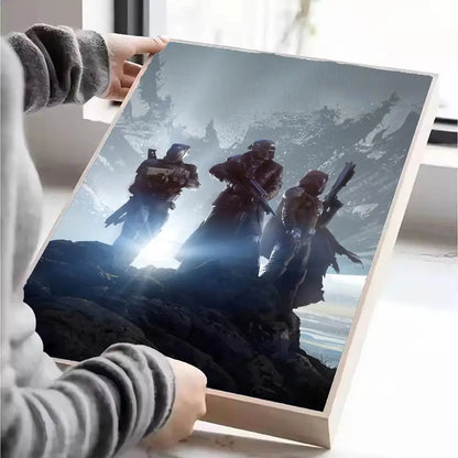Destiny Poster Self-adhesive Art Waterproof Paper Sticker Coffee House Wall Decor