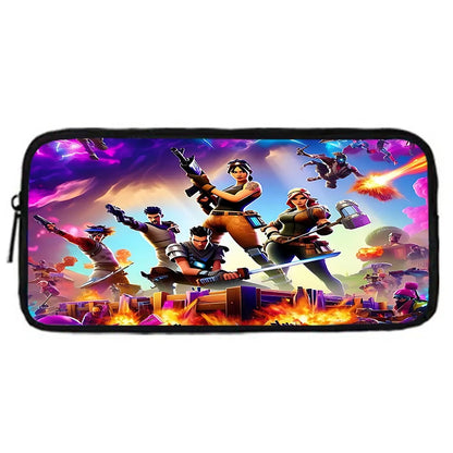 Trendiger Gaming-Schulrucksack für Kinder mit Lunchbags, Design-F-FortniteS Federmäppchen, Schultaschen für Jungen und Mädchen, ideales Geschenk