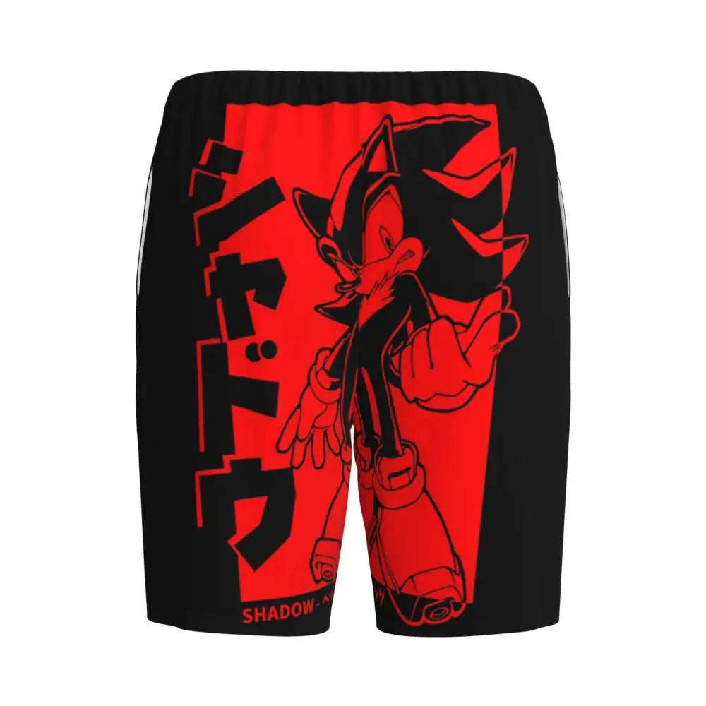 Custom Cock Shadow The Hedgehog Meme Short Pajama Pants Men Sleepwear Sleep Lounge Bottom Shorts Sleeping Pants