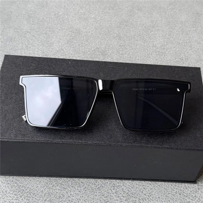 Vazrobe 160 mm oversized solbriller til mænd, polariserede, sorte solbriller til mænd, unisex, store, med bred ramme, XXL-størrelse