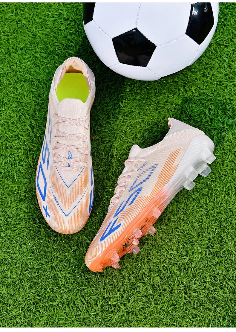 New Men Sneakers Match Grass Cleats High-quality Soccer Shoes Futsal Football Boots Non-Slip Indoor Hot-selling High-top Outdoor