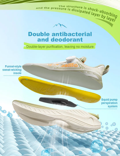 ONEMIX Outdoor Running Sneakers Men Elastic Trail Shoes Lightweight Breathable Women Sneakers Couple Casual waterproff Shoes