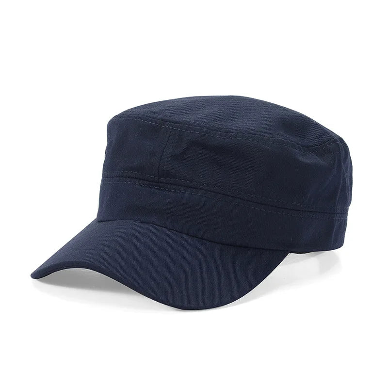 Casquette de baseball tactique militaire unisexe « Spring Solid » pour le sport en plein air, avec fermeture à pression, pour hommes et femmes, style marin