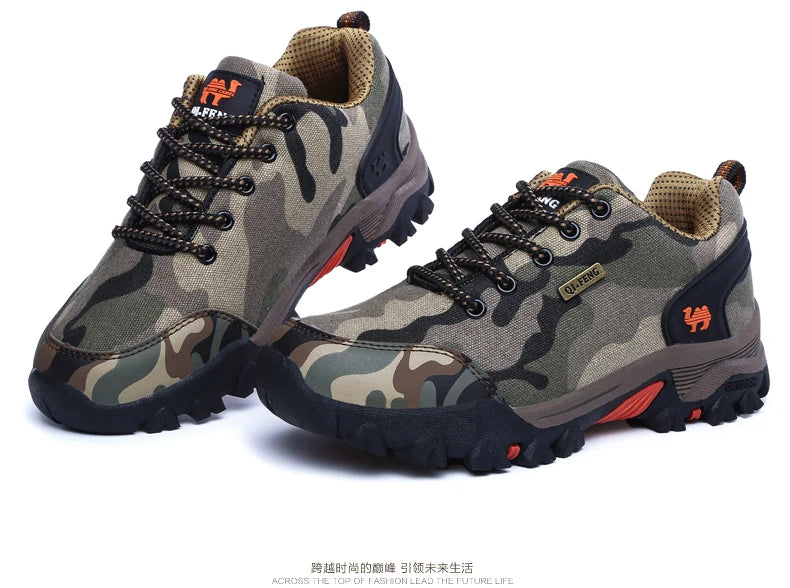 Casual Shoes Men Summer Outdoor Sneakers Women Footwear Trainer Waterproof Camouflage Army Shoe Male Military Shoes Tenis Jeans