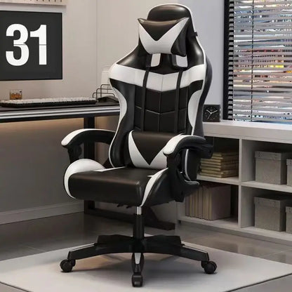 Chaise de jeu ergonomique pour ordinateur à domicile, chaise rotative pour diffusion en direct de célébrités d'Internet, chaise inclinable pour sédentarité à domicile