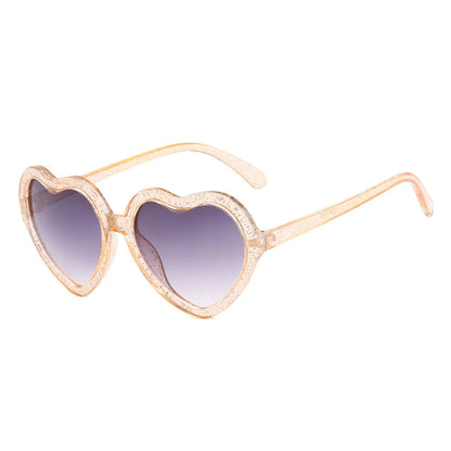 Stylish Kids rose pink Heart Sunglasses UV400 Protection Adjustable Frame for Boys Girls Baby Toddler 0-12 Years eyewear