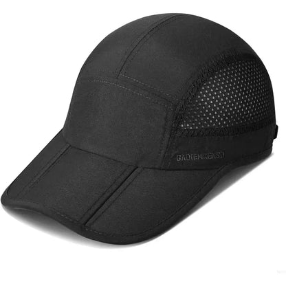 GADIEMKENSD Hitro sušeče se zložljive prenosne bejzbolske kape za moške, poletne z motivom morskih valov, vezenje, unisex športne sončne kape, kapice s snapback zapenjanjem
