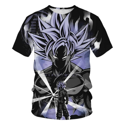 Dragon Ball T Shirt Kids Tops Tee Anime Figures Son Goku Super Saiyan T-shirt Boys T-shirts Children Clothes Summer Short Sleeve