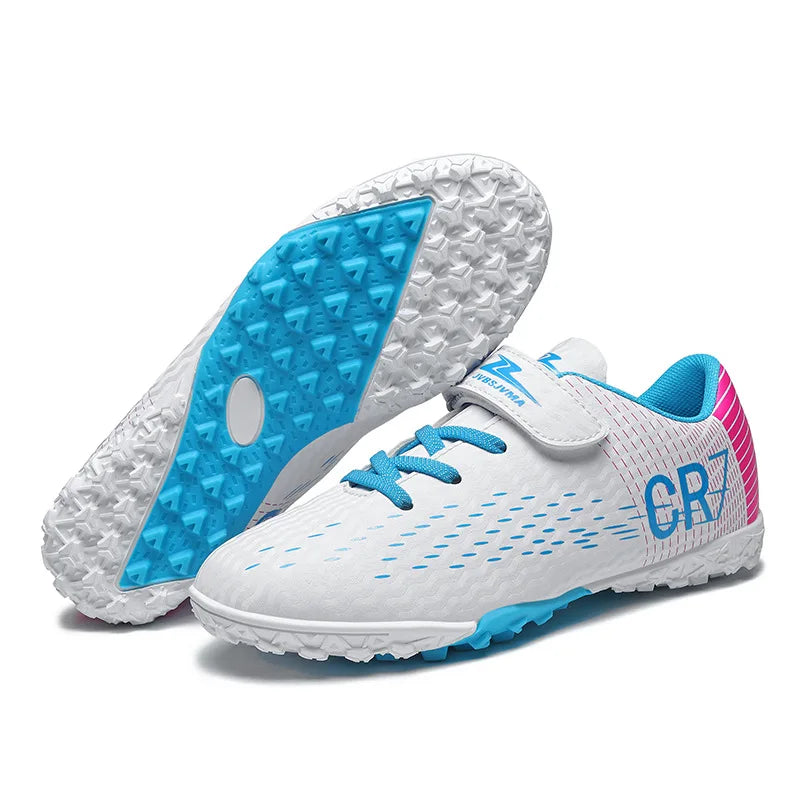 Nouvelles chaussures de football pour enfants, chaussures de sport d'extérieur, chaussures de football pour garçons et filles, chaussures de football à boucles, chaussures de futsal, pointures 28-39