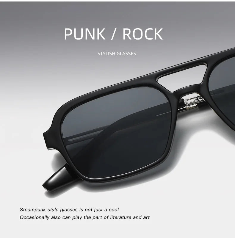 Square Small Frame Double Beam Sunglasses Pilot Retro Sunglasses Instagram Popular Classic Sunglasses 3517