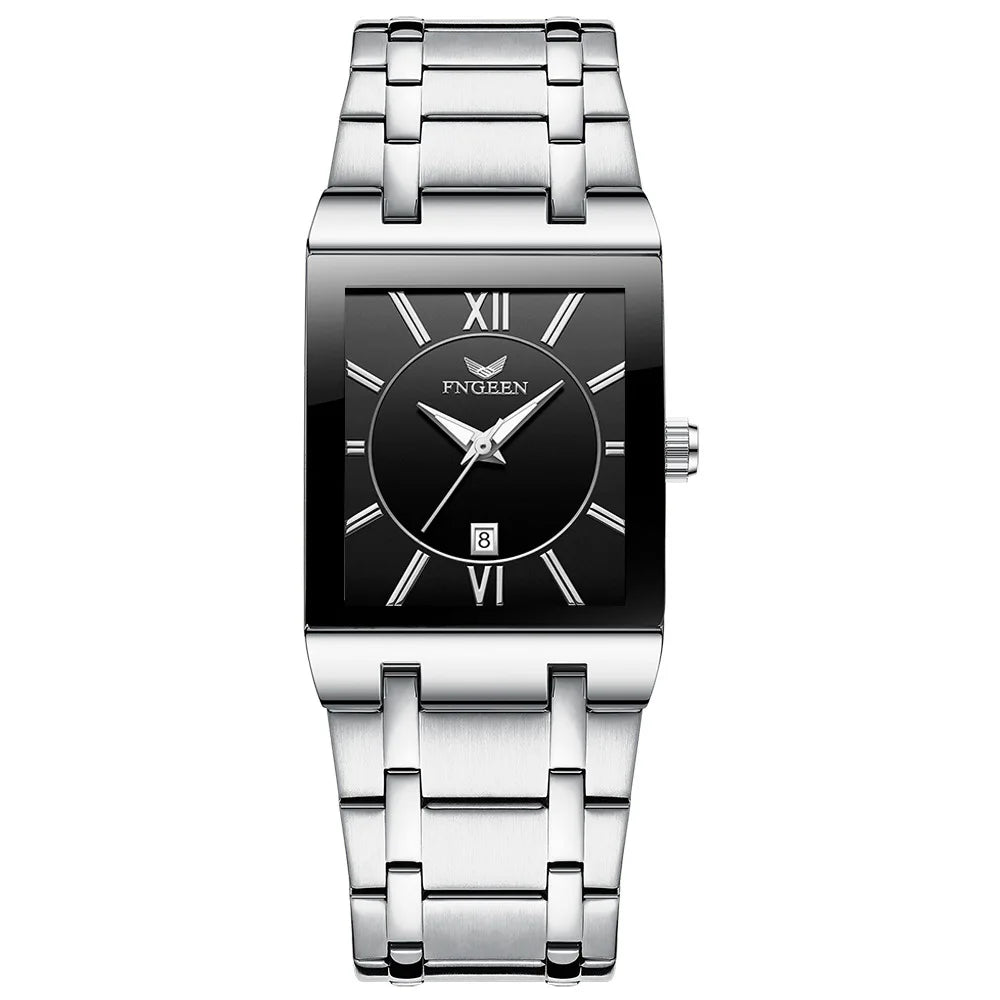 BINBOND luxury men’s wristwatch with precise quartz movement, luminous hands, water-resistant, automatic date display, made from durable stainless steel, casual style.