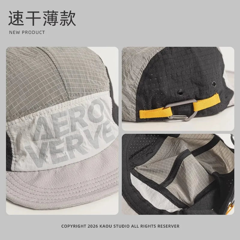 Japanilaiset retro-väriset 5-paneeliset baseball-lippikset miehille, kesän ulkoiluun, retkeilyyn ja vapaa-aikaan, auringonsuojaksi, niche-tyyliset naisten hatut
