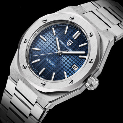 PAGANI DESIGN 8215 Men's Automatic Mechanical Watch 40MM Sapphire Stainless Steel Waterproof 10Bar Luminous C3 Reloj Hombre