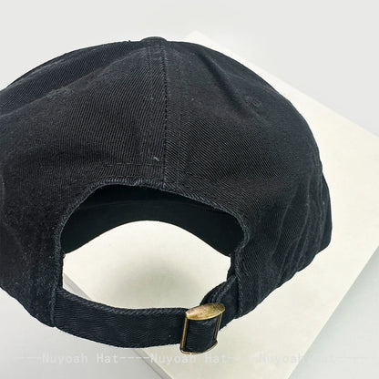 Unisex-baseballkasketter i brudt stil med broderet bull's-eye-kors, solskærm, personlige og alsidige kasketter med skygge, street fashion, hiphop