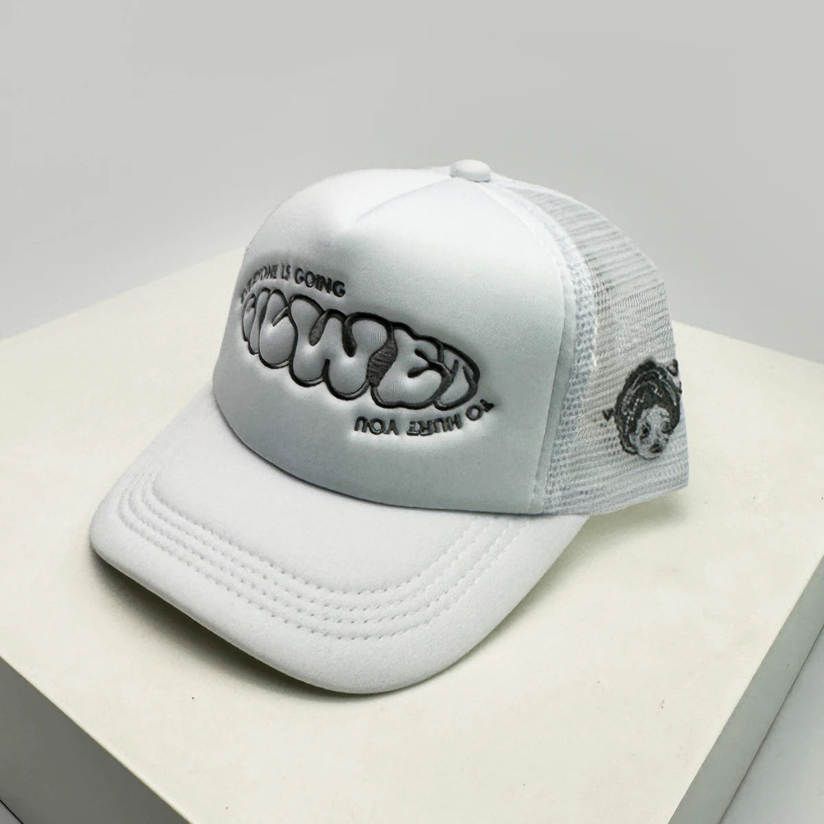 Cappelli da baseball unisex nuovi con color block, stampa lettering e ricamo, stile hip hop, rete traspirante, visiera parasole, trucker street versatili