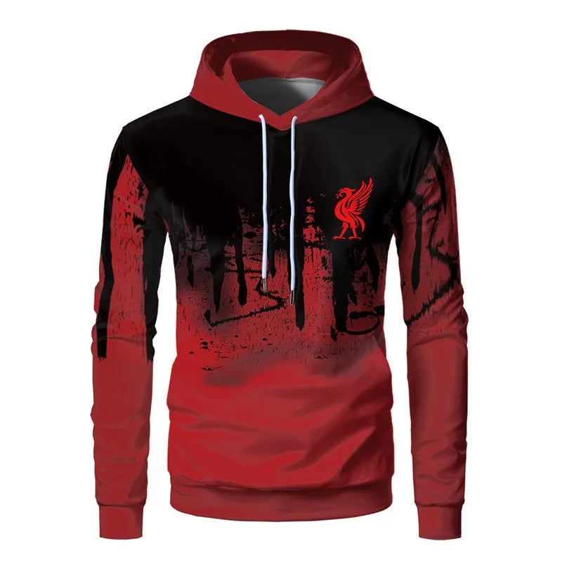Neuer modischer Hoodie mit 3D-Tierprint für Herren und Damen, personalisiertes Design, Sweatshirt mit Schnee- und Doppelwolf-Motiv, Harajuku Oversized Hoodie