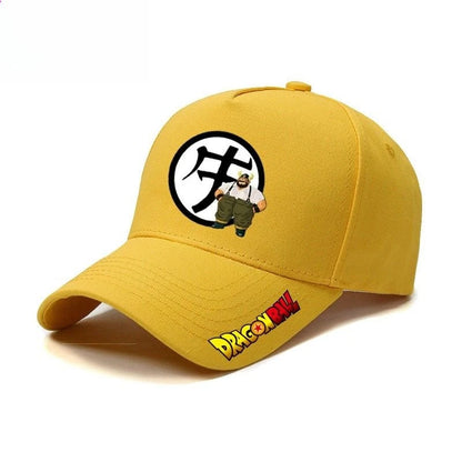 Dragon Ball Master Roshi Son Goku Kapa Kreativna visokokakovostna anime risanka s črkovnim potiskom Unisex Casual vsestranska bejzbolska kapa