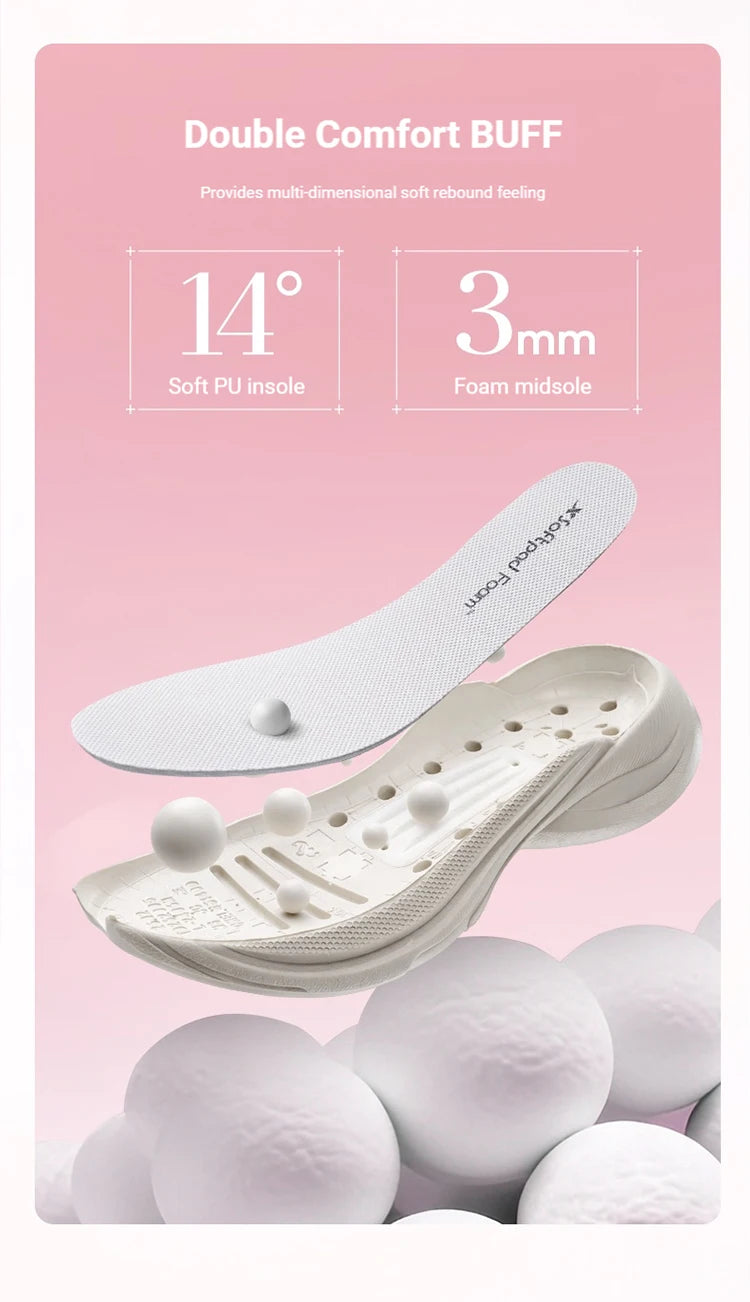 Xtep Basque 3 Sneakers Women Lightweight Wear-Resistant Trendy Durability Thick Sole Casual Sports Female Shoes 874218320006