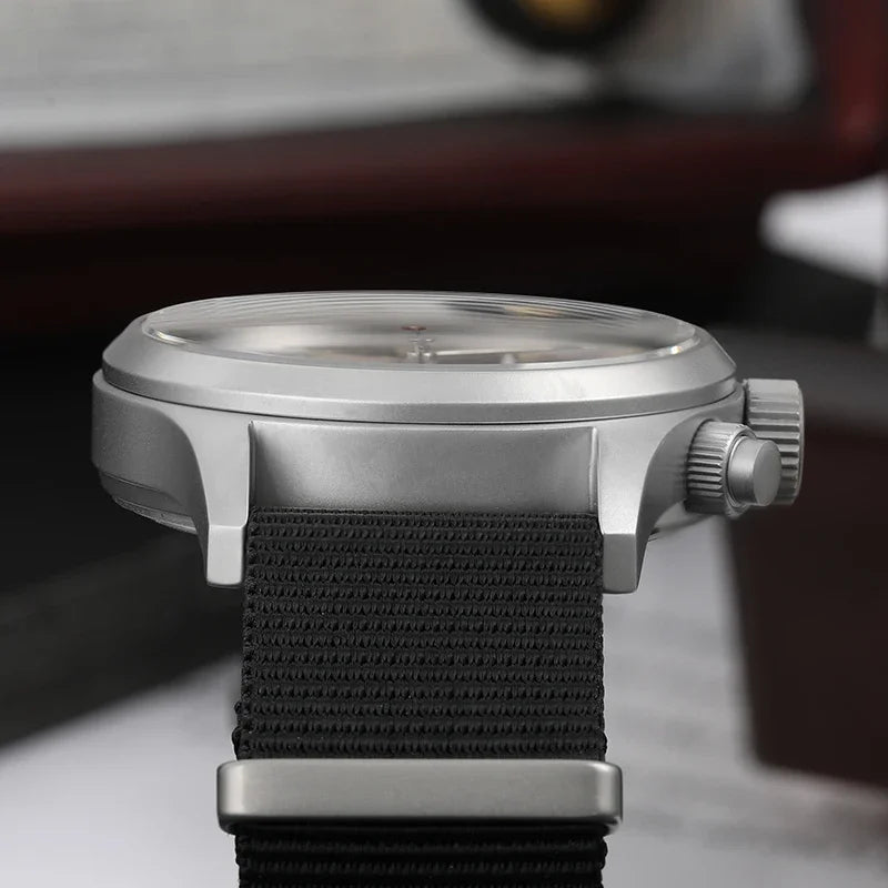 Reloj cronógrafo de cuarzo Militado VK61 VK67, 39 mm, caja de acero inoxidable 316L, 3 esferas, resistente al agua 100M, reloj militar multifunción