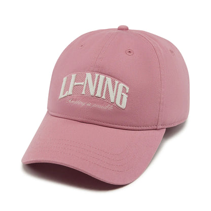 Li-Ning Unisex Sports Style Baseball Caps 56-60CM 100%Cotton Breathable Adjustable LiNing Fashionable Leisure Hats AMYW127