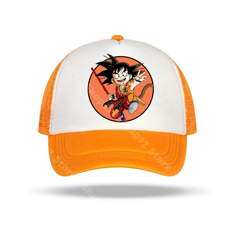 „Dragon Ball“ beisbolo kepurės su anime personažų atvaizdais, saulės kepurės vaikams ir suaugusiems, vasarinės, kvėpuojančios, kasdienio stiliaus kepurės, reguliuojamos kepurės su snapeliu, dovanos