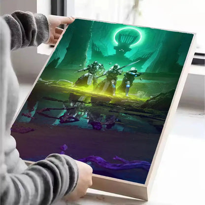 Destiny Poster Self-adhesive Art Waterproof Paper Sticker Coffee House Wall Decor