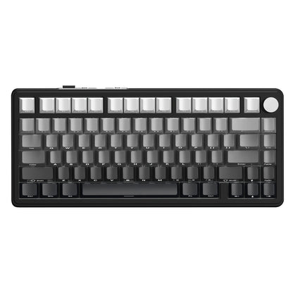 Teclado mecánico ATTACK SHARK X85 Tri-mode Gasket 75% con perilla CNC, acolchado de 5 capas, hot-swappable, retroiluminación RGB y NKRO