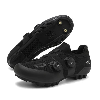 Men's MTB Cycling Shoes New Women's Pink Self-Locking Cleats Speed Road Bicycle Shoes Flat Trail Racing SPD Mountain Bike Sneakers