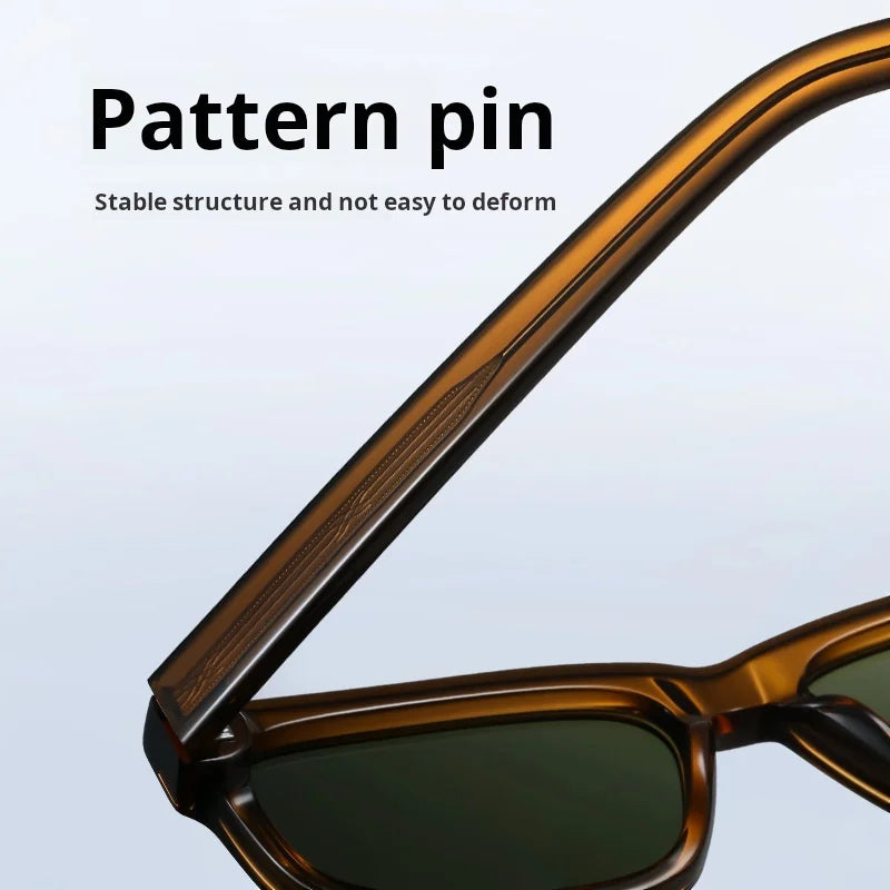 TFTB Fashion Trend Polarized Men's and Women's Sunglasses High quality Acetate Retro Square UV Protection Driving Glasses S32241