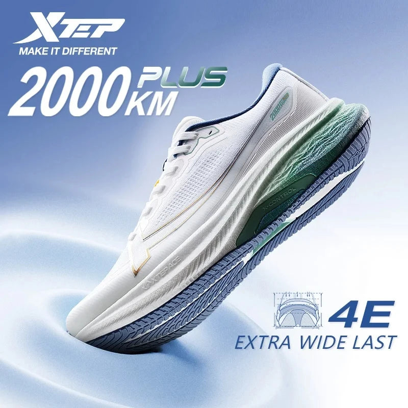 Chaussures de course Xtep 2000 km Plus - Nouveauté printemps : légères, antidérapantes et résistantes à l'usure - Baskets d'entraînement et de jogging pour homme 875319110001