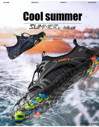 Men Wading Shoes Barefoot Beach Shoes Non-Slip And Wear-Resistant Swimming Upstream Shoes Women Outdoor Water Sports Shoes