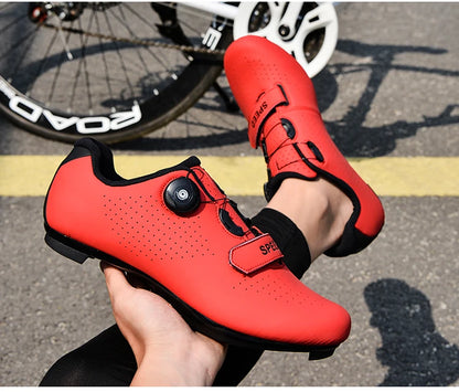 New Unisex Pedal Cycling Shoes, Flat Shoes Suitable for Mountain Sports, Pedal Self-Locking Cycling Shoes, Breathable Cycling Shoes