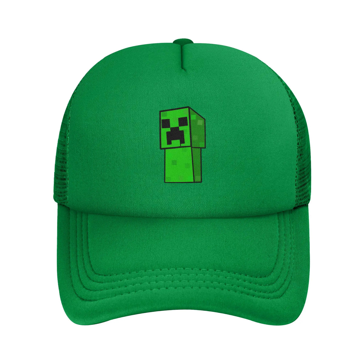 Hoekige avonturier ontdekt een Creepers-monster achter zich Truckerpet Zonnehoeden Verstelbare snapback-petten Mesh-baseballpet