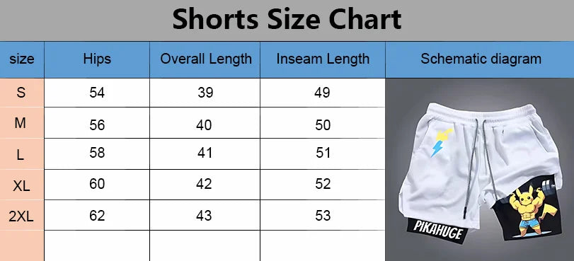 Dragon Ball Hot Blood Anime Peripheral Double-layer Shorts 2025 Men's Comfortable and Breathable Sports Five-point Pants