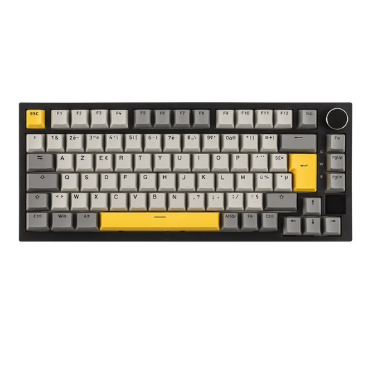 Distribución ISO-FR EPOMAKER X AJAZZ AK820 PRO 75% AZERTY francés, teclado mecánico hot-swap con cable/BT/inalámbrico 2.4GHz para Win/Mac/PC