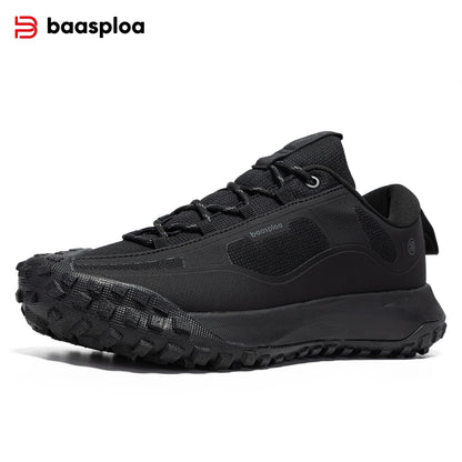 Baasploa herenwandelschoenen: comfortabele, zachte, waterdichte trekking-sneakers voor heren, slijtvast en antislip, geschikt voor buiten en klimmen