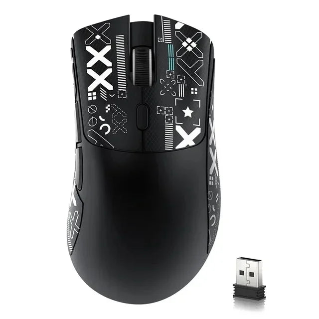 Attack Shark R1 2.4G USB безжична Bluetooth геймърска мишка 18K DPI PAW3311 трирежимна свързаност 59g лека за PC лаптоп Mac