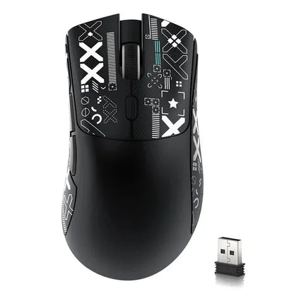 Attack Shark R1 2.4G USB безжична Bluetooth геймърска мишка 18K DPI PAW3311 трирежимна свързаност 59g лека за PC лаптоп Mac