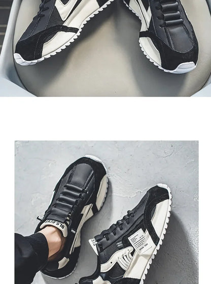 Baskets de luxe pour homme, chaussures de sport, mocassins, baskets casual pour homme à semelles épaisses, confortables, respirantes, tendance, au design original et personnalisées